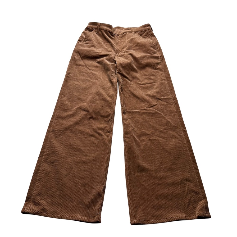 CITIZENS OF HUMANITY Lina Trouser Cords Brown Corduroy Wide Leg Women's Size 27